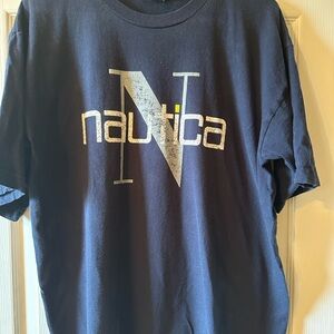 Nautica Navy Logo T-Shirt Kids XL